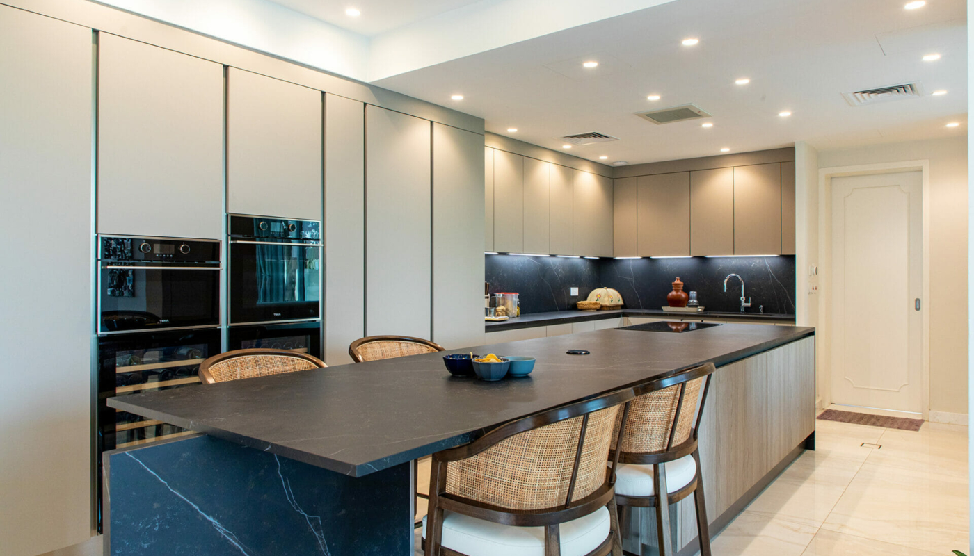 Smart Renovation Design & Fit-Out Company in Dubai presents beautiful Victory Heights villa kitchen renovation.