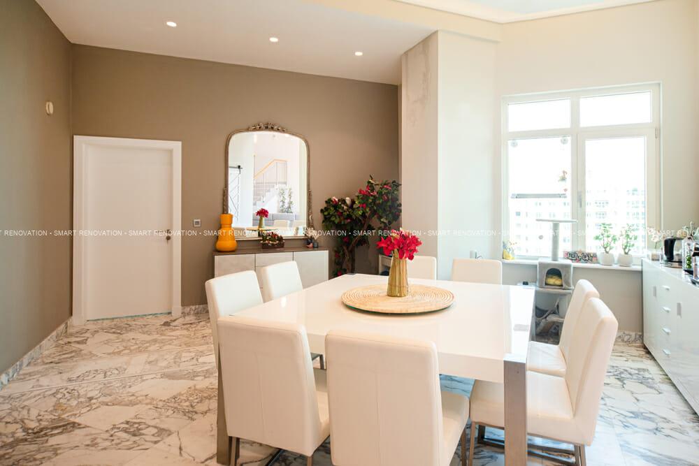 Smart Renovation Design & Fit-Out Company in Dubai presents beautiful Shoreline villa dining area renovation.