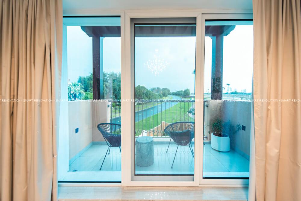 Cinzia from Smart Renovation Design & Fit-Out Company in Dubai presents beautiful Victory Heights Villa bedroom renovation.