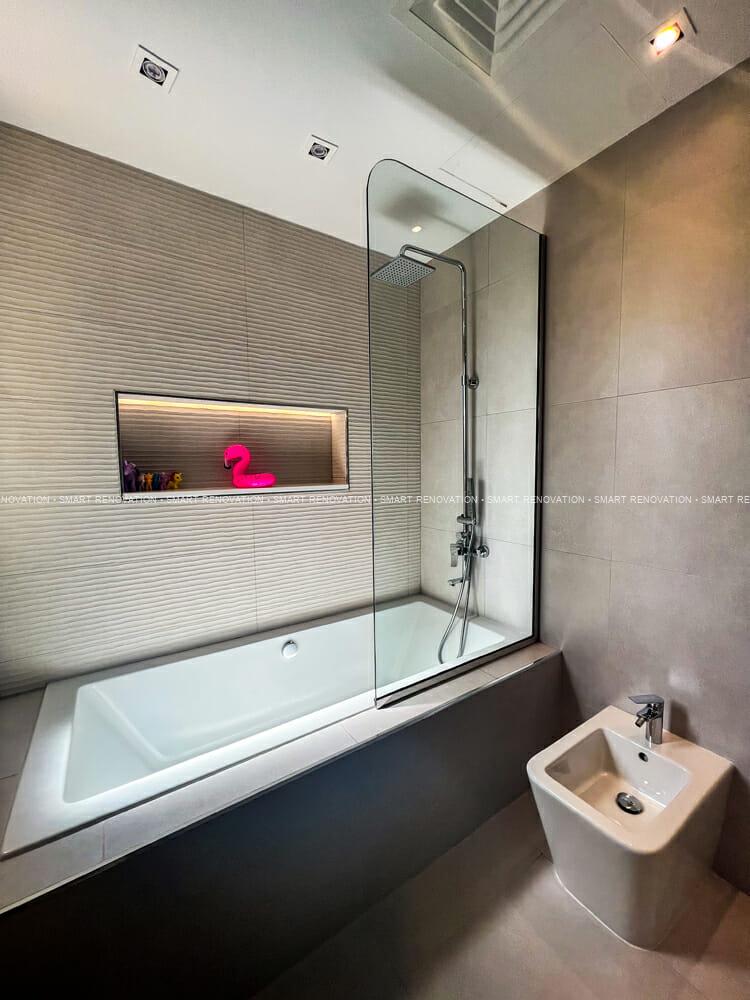 Smart Renovation Design & Fit-Out Company in Dubai presents beautiful Arabian Ranches Saheel Villa bathroom renovation.