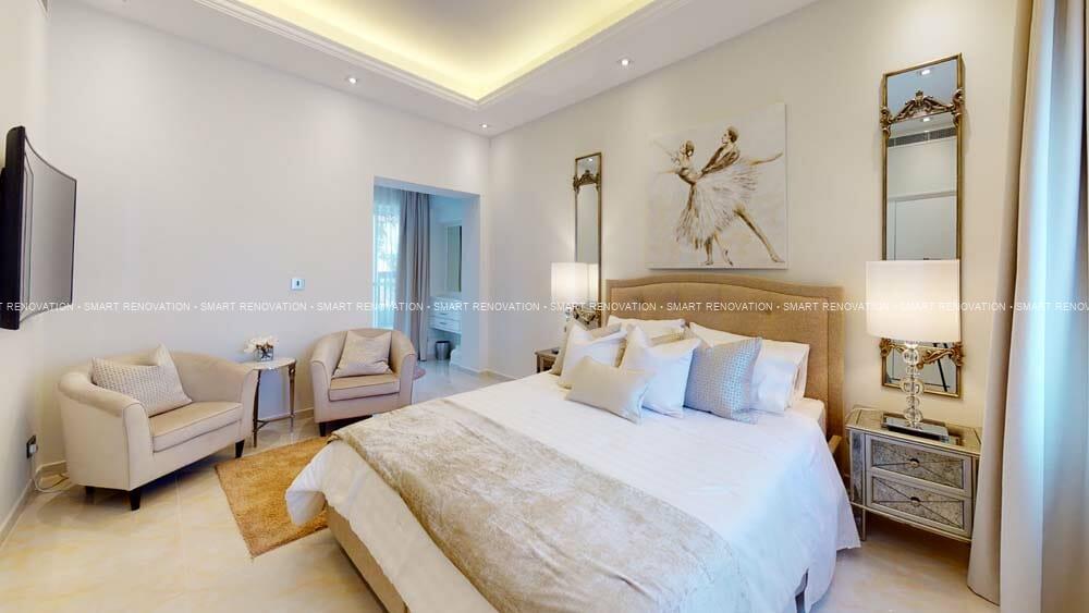Smart Renovation Design & Fit-Out Company in Dubai presents beautiful Alvorada Villa bedroom renovation.