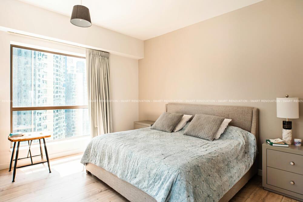 Smart Renovation Design & Fit-Out Company in Dubai presents beautiful JBR Rimal Apartment bedroom renovation.