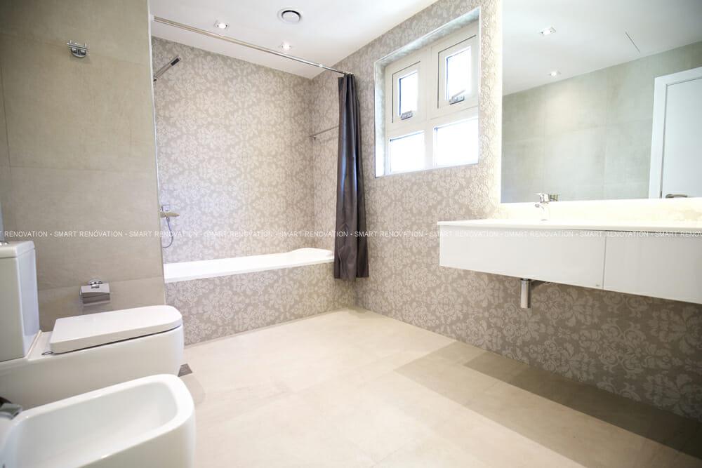 Smart Renovation Design & Fit-Out Company in Dubai presents beautiful Palma townhouse bathroom renovation.
