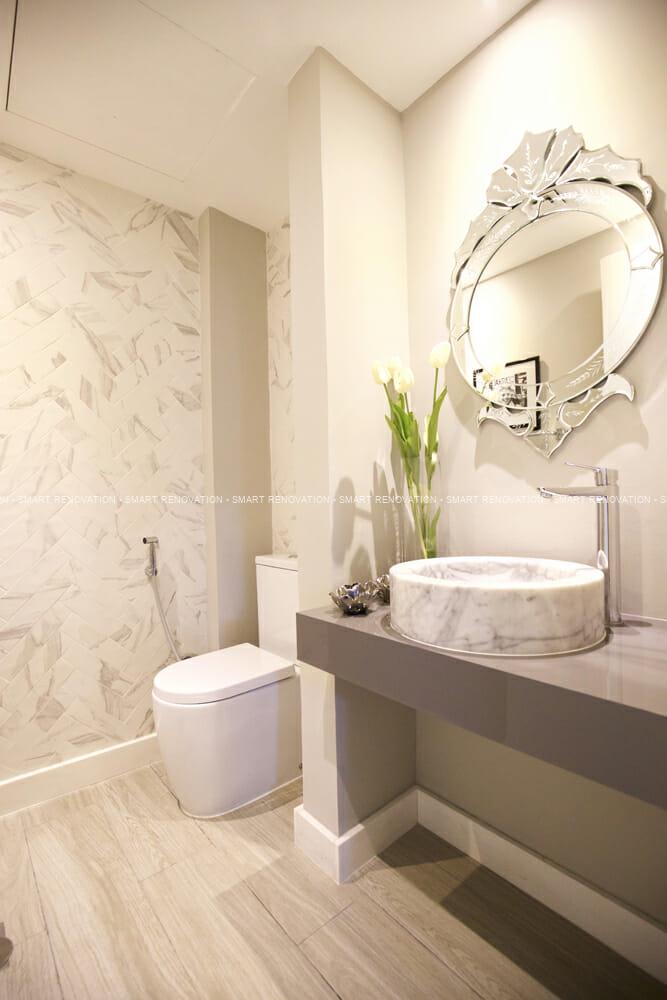 Smart Renovation Design & Fit-Out Company in Dubai presents beautiful Palma townhouse bathroom renovation.