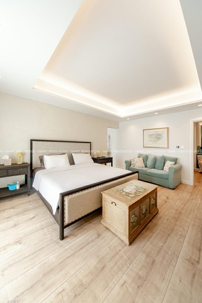 Smart Renovation Design & Fit-Out Company in Dubai presents beautiful Hermes villa bedroom renovation.