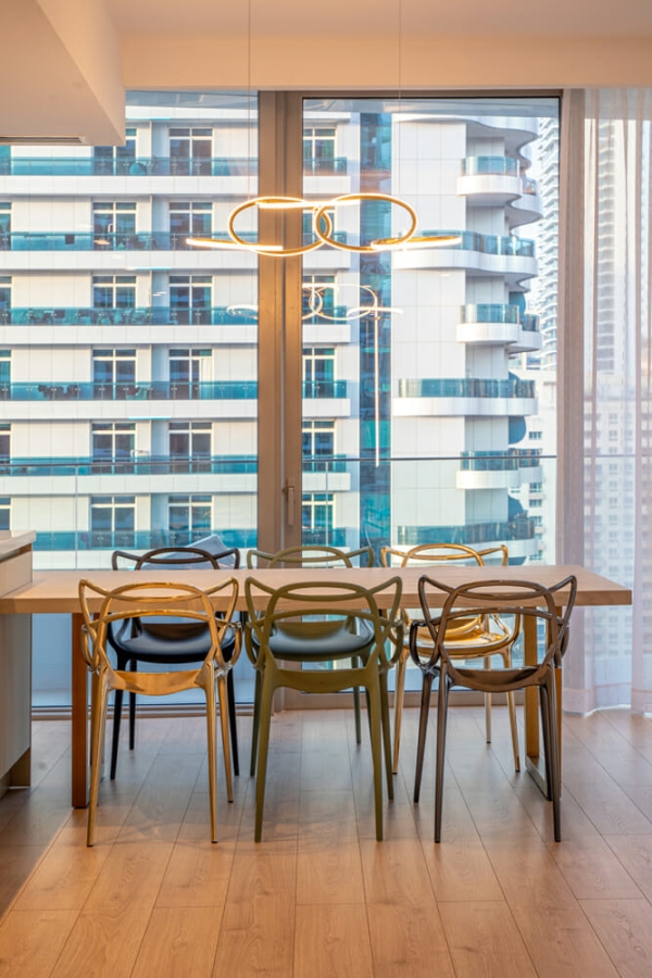 Smart Renovation Design & Fit-Out Company in Dubai presents beautiful Stella Maris villa dining area renovation.