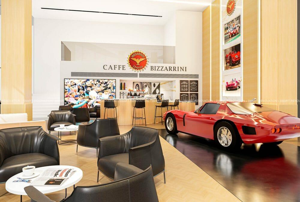 Smart Renovation Design & Fit-Out Company in Dubai presents beautiful caffee bizzarrini commercial renovation.