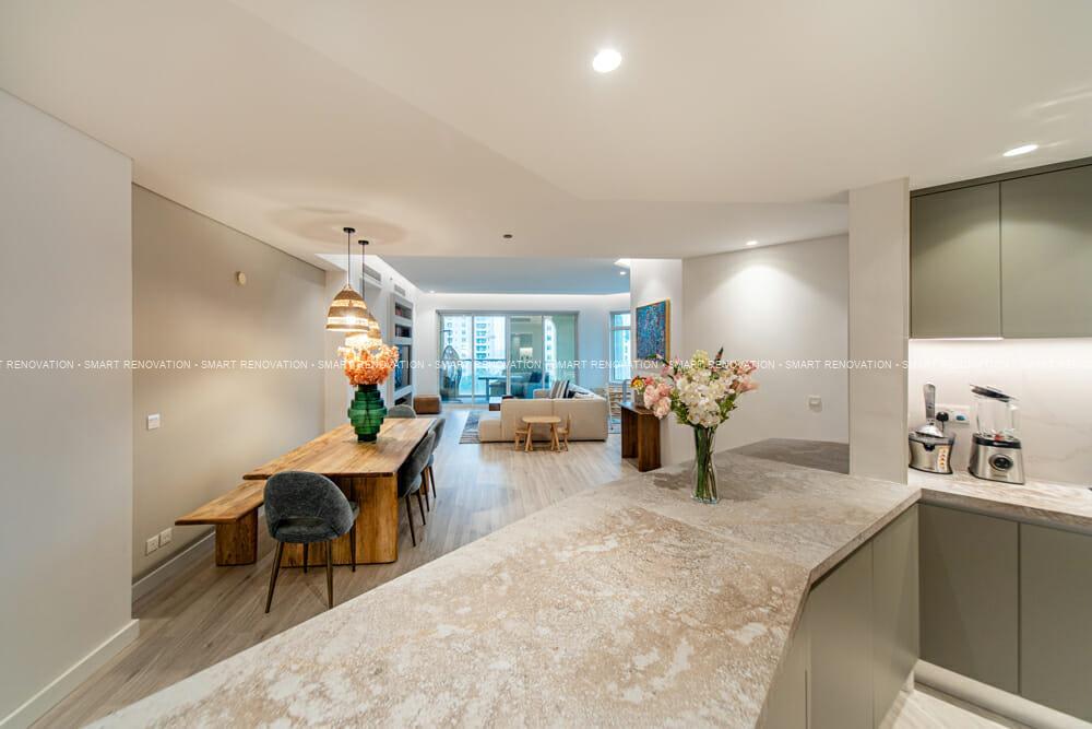 Cinzia from Smart Renovation Design & Fit-Out Company in Dubai presents beautiful Shoreline Apartment renovation.
