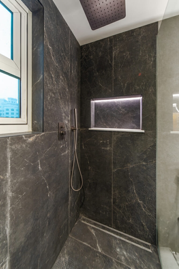 Smart Renovation Design & Fit-Out Company in Dubai presents beautiful Shoreline Apartment bathroom renovation.