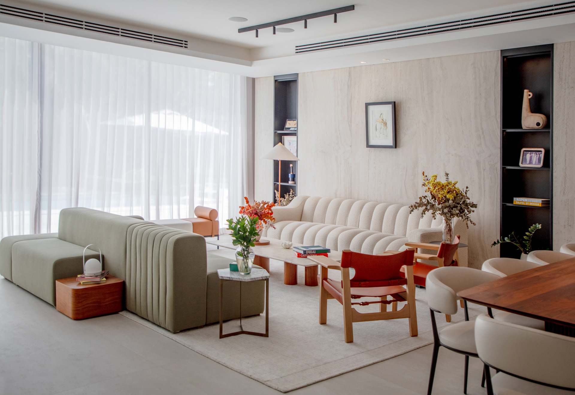 Interior fit-out companies in Dubai create modern living spaces with soft textures, custom furniture, and natural lighting.