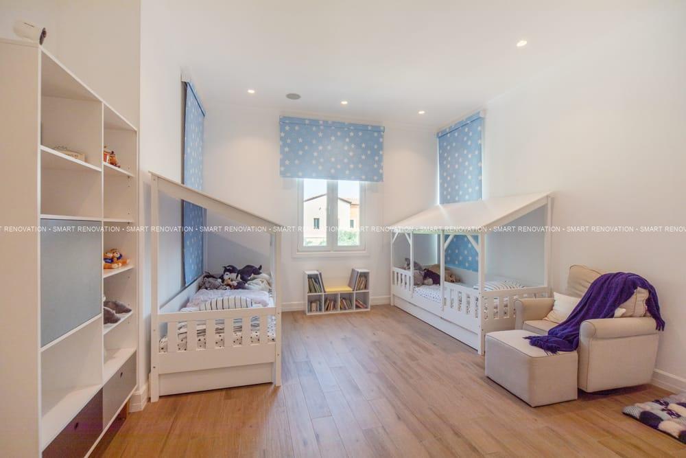 Smart Renovation Design & Fit-Out Company in Dubai presents beautiful Hollywood Villa kids bedroom renovation.