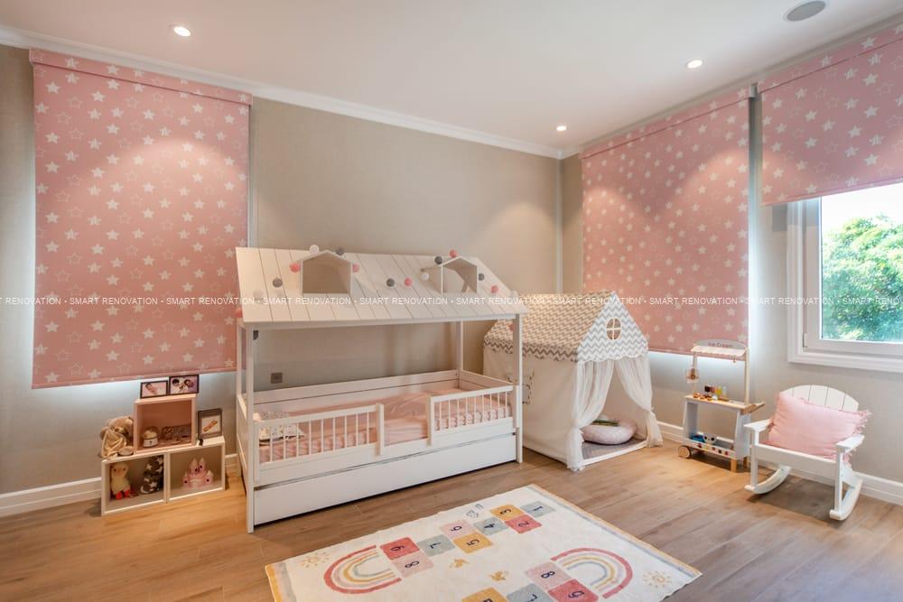 Smart Renovation Design & Fit-Out Company in Dubai presents beautiful Hollywood Villa kids bedroom renovation.