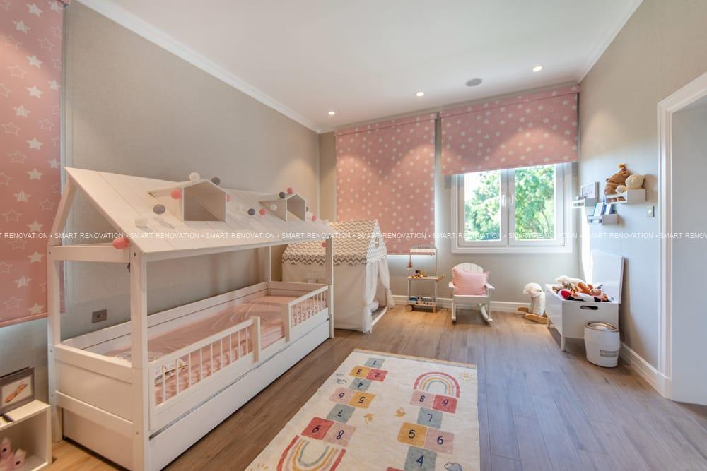 Smart Renovation Design & Fit-Out Company in Dubai presents beautiful Hollywood Villa kids bedroom renovation.
