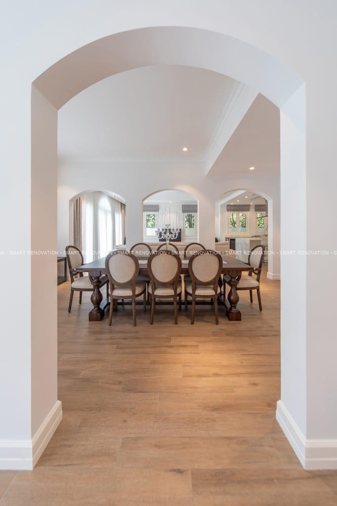 Smart Renovation Design & Fit-Out Company in Dubai presents beautiful Hollywood Villa living room renovation.