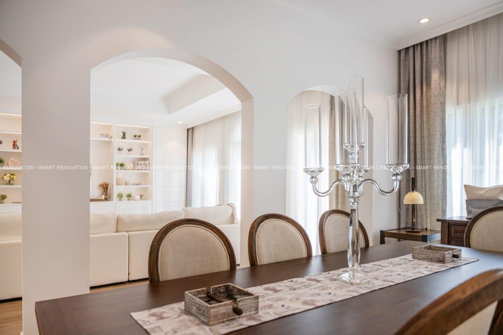 Smart Renovation Design & Fit-Out Company in Dubai presents beautiful Hollywood Villa living room renovation.