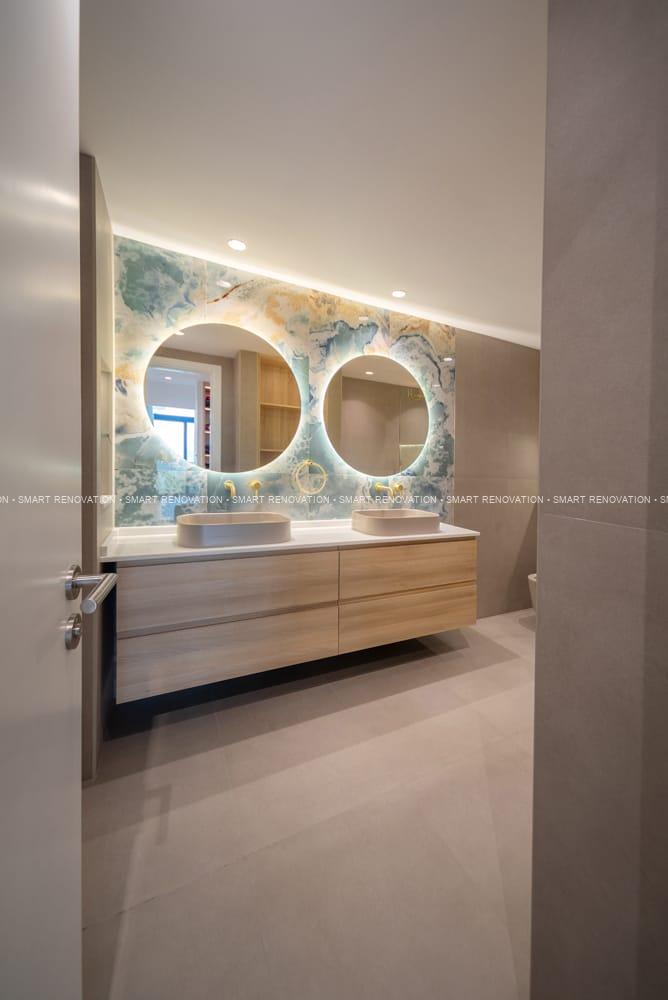 Smart Renovation Design & Fit-Out Company in Dubai presents beautiful Palma Residence villa bathroom renovation.