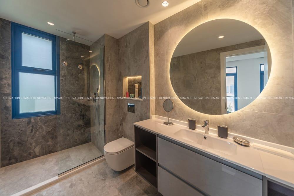 Smart Renovation Design & Fit-Out Company in Dubai presents beautiful Palma Residence villa bathroom renovation.