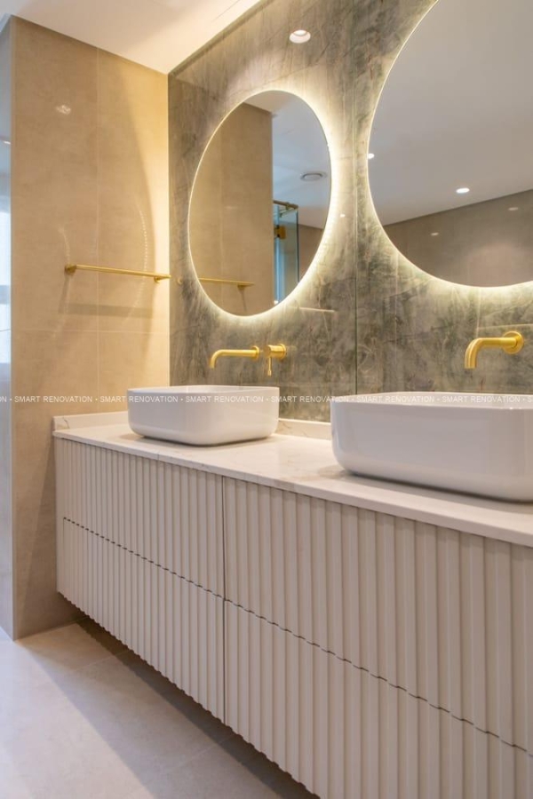 Smart Renovation Design & Fit-Out Company in Dubai presents The Silk Road villa bathroom renovation.