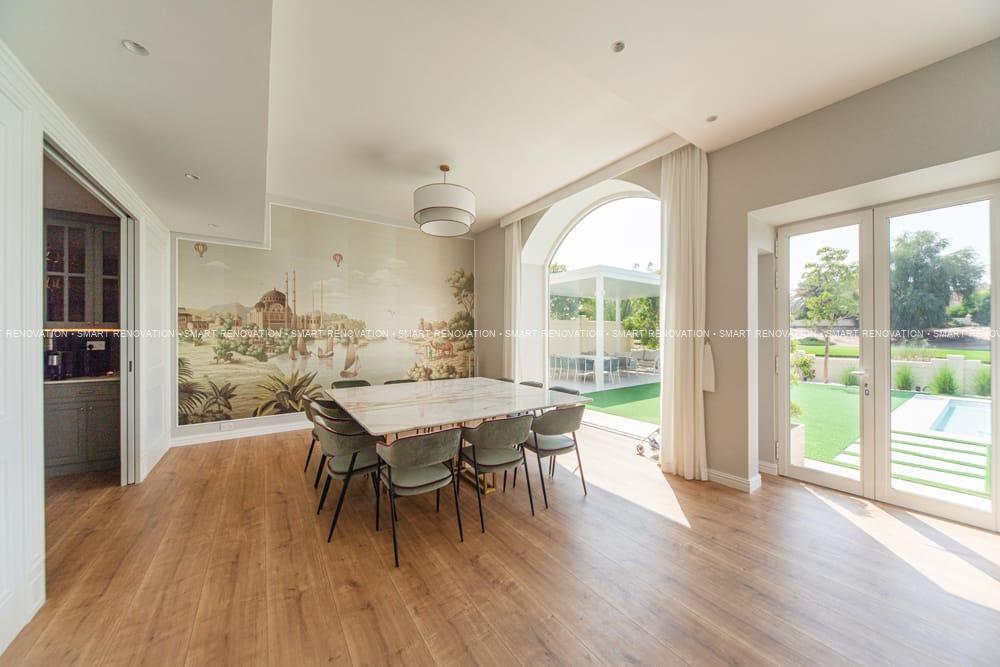 Smart Renovation Design & Fit-Out Company in Dubai presents The Silk Road beautiful dining room renovation.