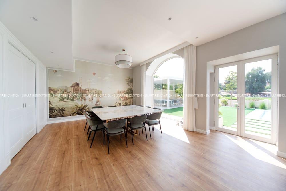 Smart Renovation Design & Fit-Out Company in Dubai presents The Silk Road beautiful dining room renovation.