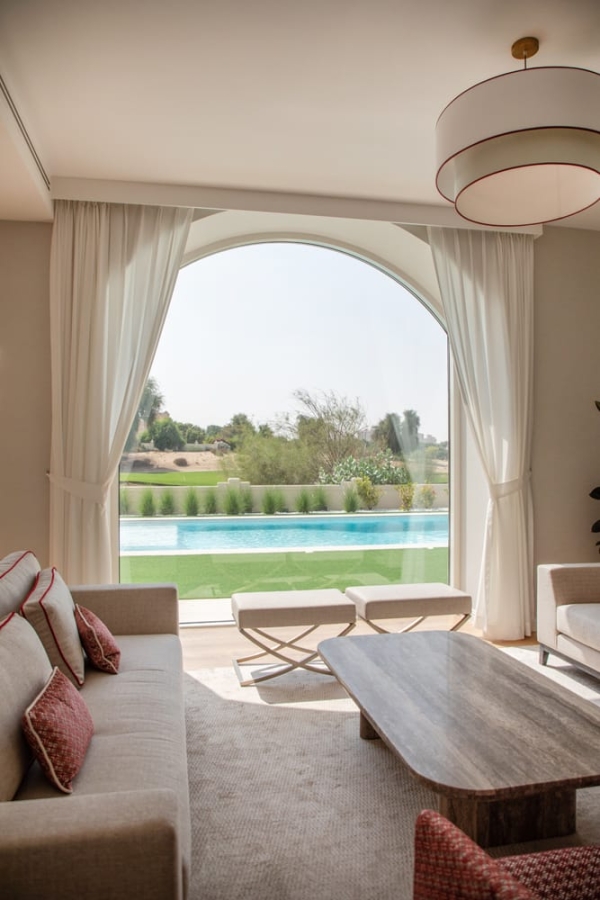 Smart Renovation Design & Fit-Out Company in Dubai presents The Silk Road villa living room renovation.