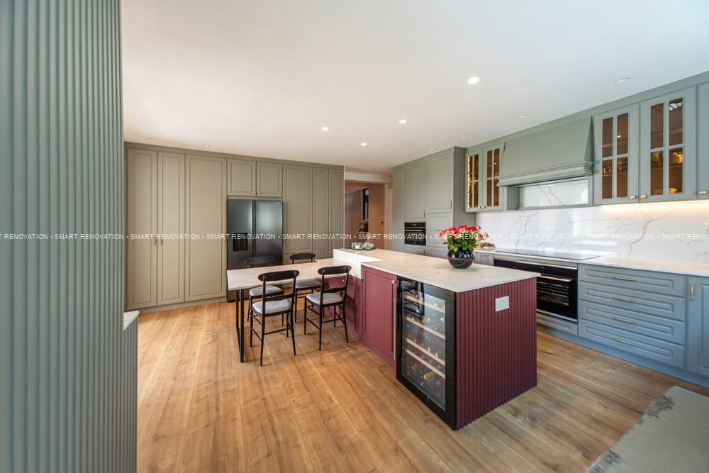 Smart Renovation Design & Fit-Out Company in Dubai presents The Silk Road beautiful kitchen renovation.