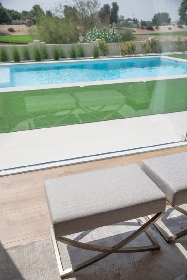 Smart Renovation Design & Fit-Out Company in Dubai presents The Silk Road villa living room renovation.