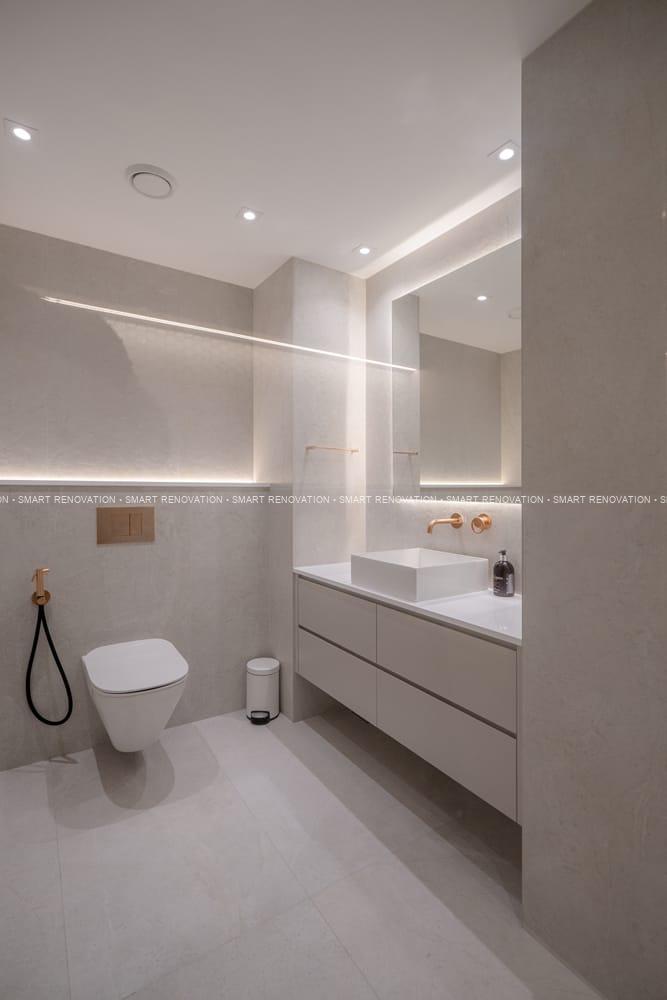 Smart Renovation Design & Fit-Out Company in Dubai presents beautiful Aqua Vista Townhouse bathroom renovation.