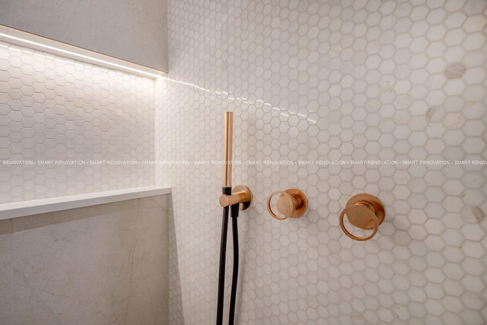 Smart Renovation Design & Fit-Out Company in Dubai presents beautiful Aqua Vista Townhouse bathroom renovation.