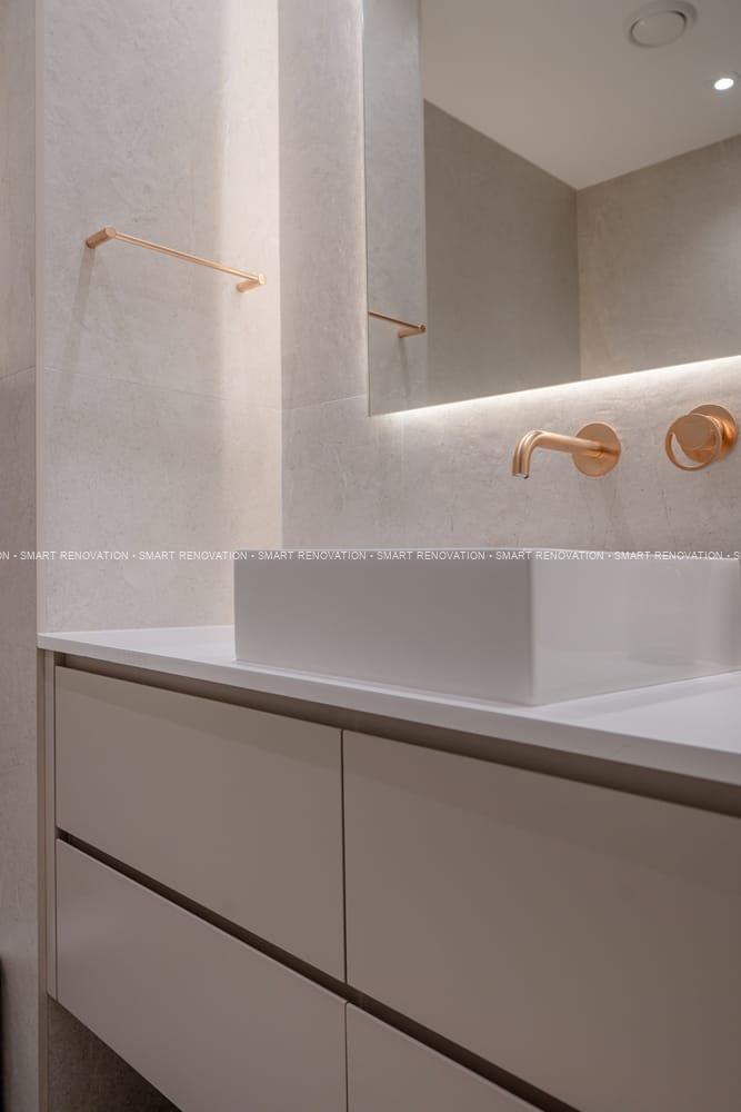Smart Renovation Design & Fit-Out Company in Dubai presents beautiful Aqua Vista Townhouse bathroom renovation.