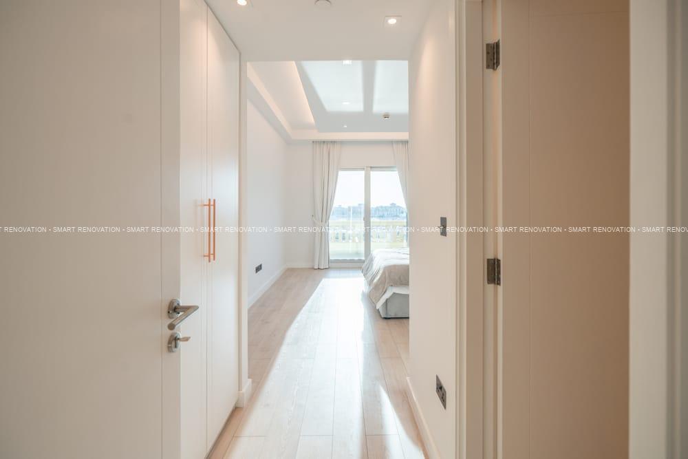 Smart Renovation Design & Fit-Out Company in Dubai presents beautiful Aqua Vista Townhouse bedroom renovation.