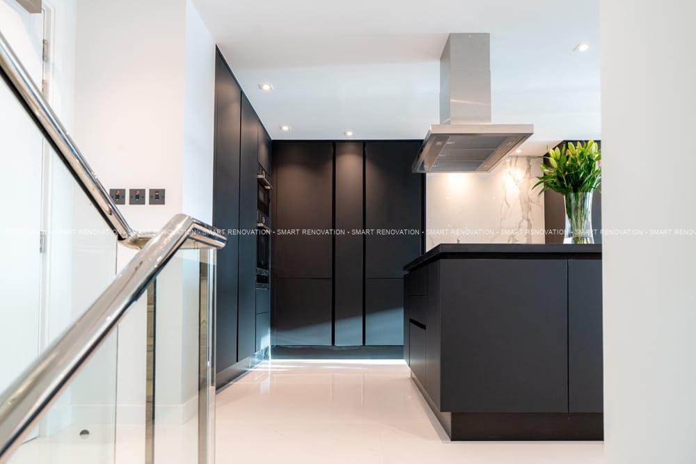 Smart Renovation Design & Fit-Out Company in Dubai presents beautiful Aqua Vista Townhouse kitchen renovation.