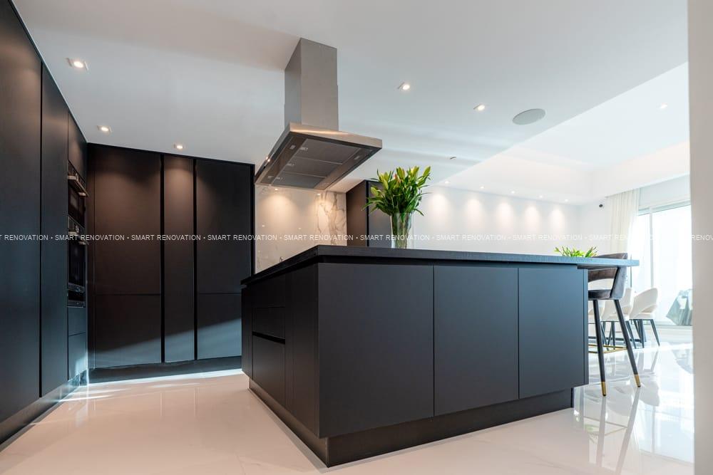 Smart Renovation Design & Fit-Out Company in Dubai presents beautiful Aqua Vista Townhouse kitchen renovation.