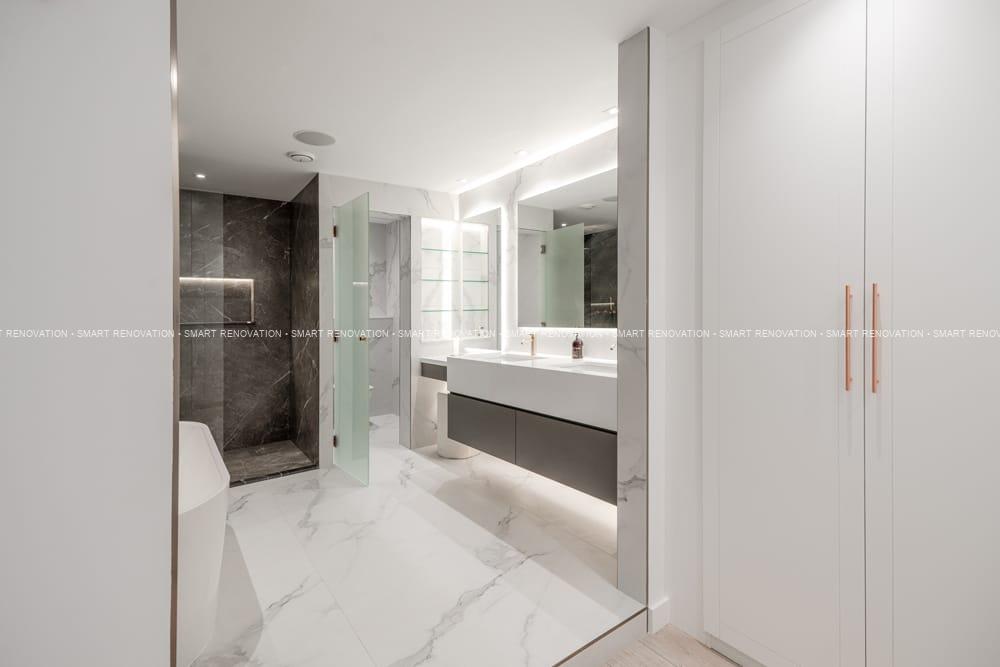 Smart Renovation Design & Fit-Out Company in Dubai presents beautiful Aqua Vista Townhouse bathroom renovation.