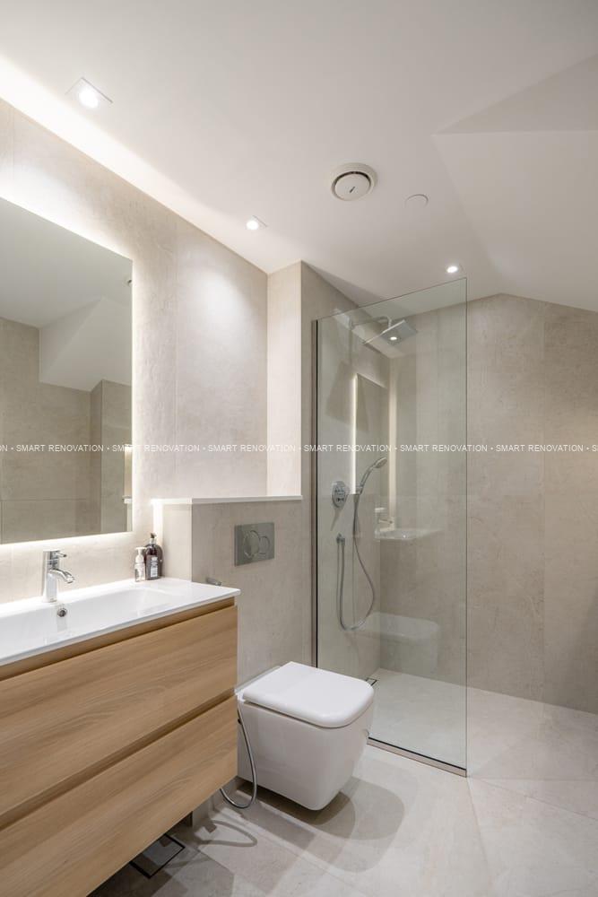 Smart Renovation Design & Fit-Out Company in Dubai presents beautiful Aqua Vista Townhouse bathroom renovation.