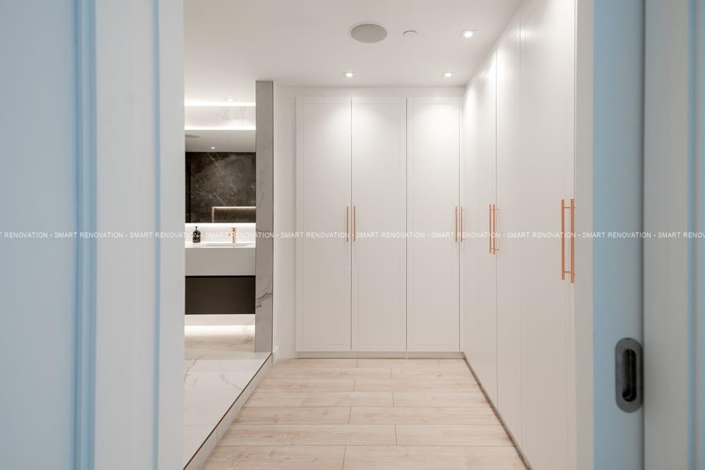 Smart Renovation Design & Fit-Out Company in Dubai presents beautiful Aqua Vista Townhouse wardrobe renovation.