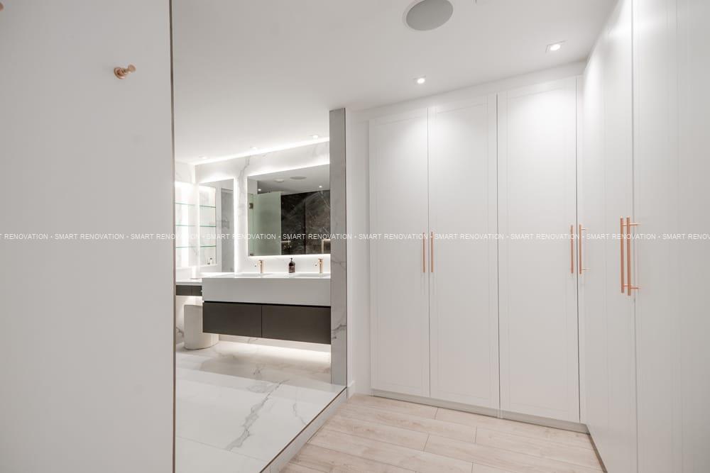 Smart Renovation Design & Fit-Out Company in Dubai presents beautiful Aqua Vista Townhouse wardrobe renovation.