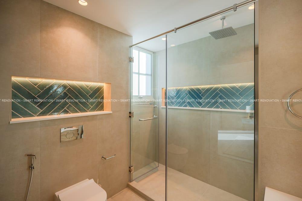 Smart Renovation Design & Fit-Out Company in Dubai presents beautiful Tiffany Blue Apartment bedroom renovation.