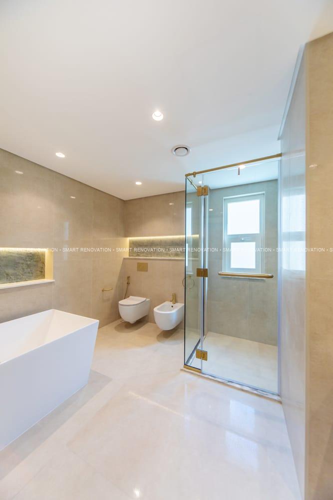 Smart Renovation Design & Fit-Out Company in Dubai presents beautiful Silk Road Villa bathroom renovation.